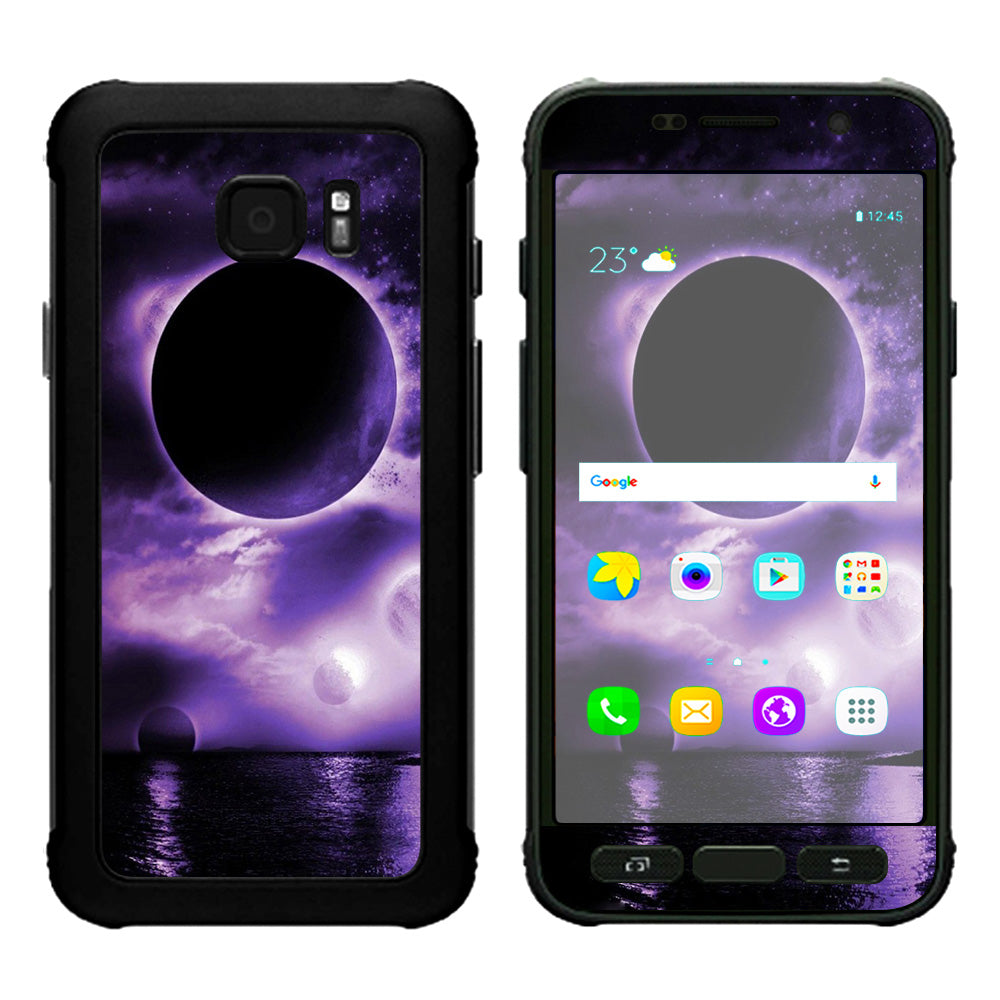  Eclipsed Moon Purple Sky Samsung Galaxy S7 Active Skin