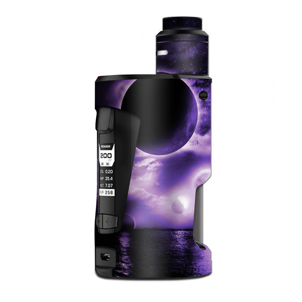  Eclipsed Moon Purple Sky G Box Squonk Geek Vape Skin