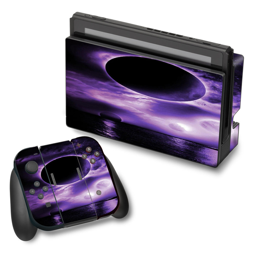  Eclipsed Moon Purple Sky Nintendo Switch Skin