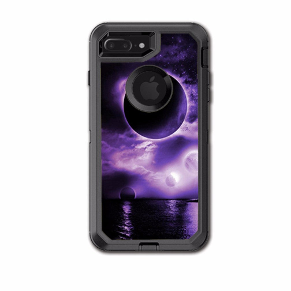  Eclipsed Moon Purple Sky Otterbox Defender iPhone 7+ Plus or iPhone 8+ Plus Skin