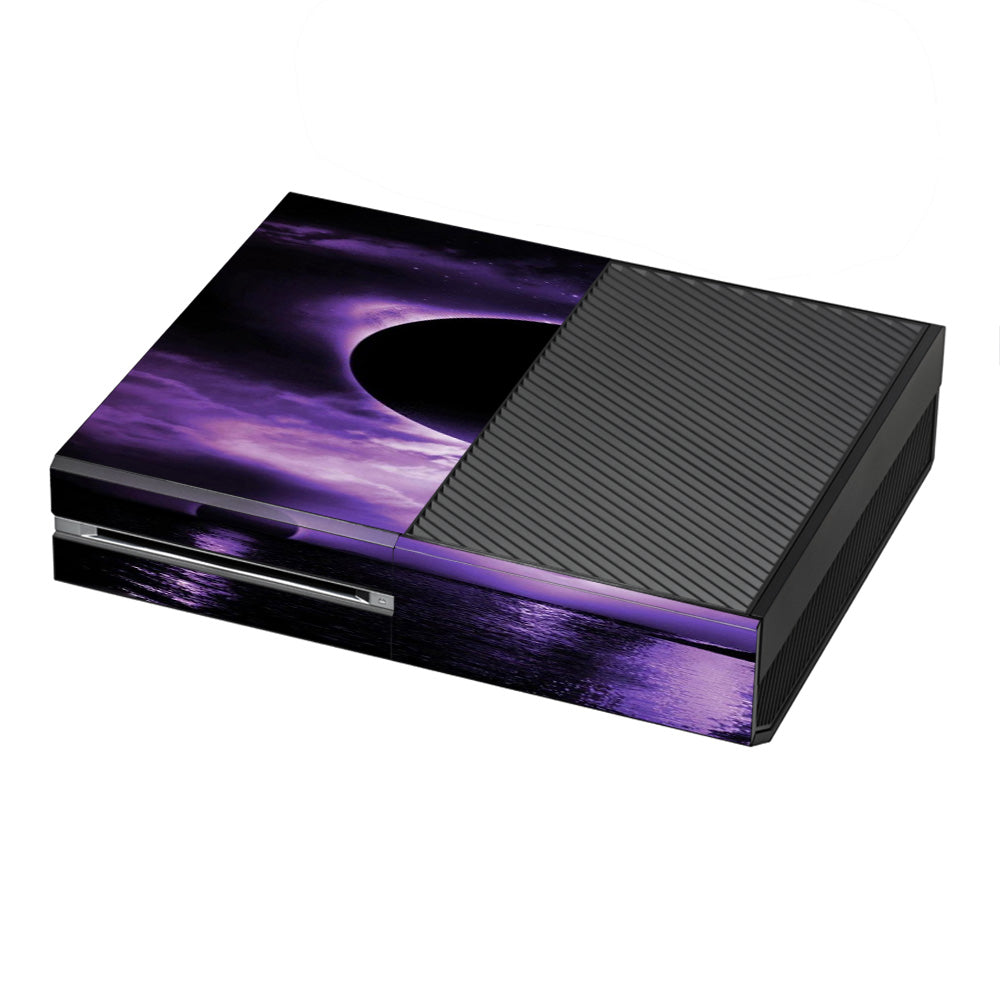  Eclipsed Moon Purple Sky Microsoft Xbox One Skin