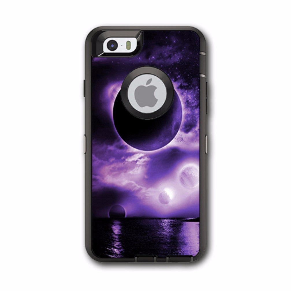  Eclipsed Moon Purple Sky Otterbox Defender iPhone 6 Skin