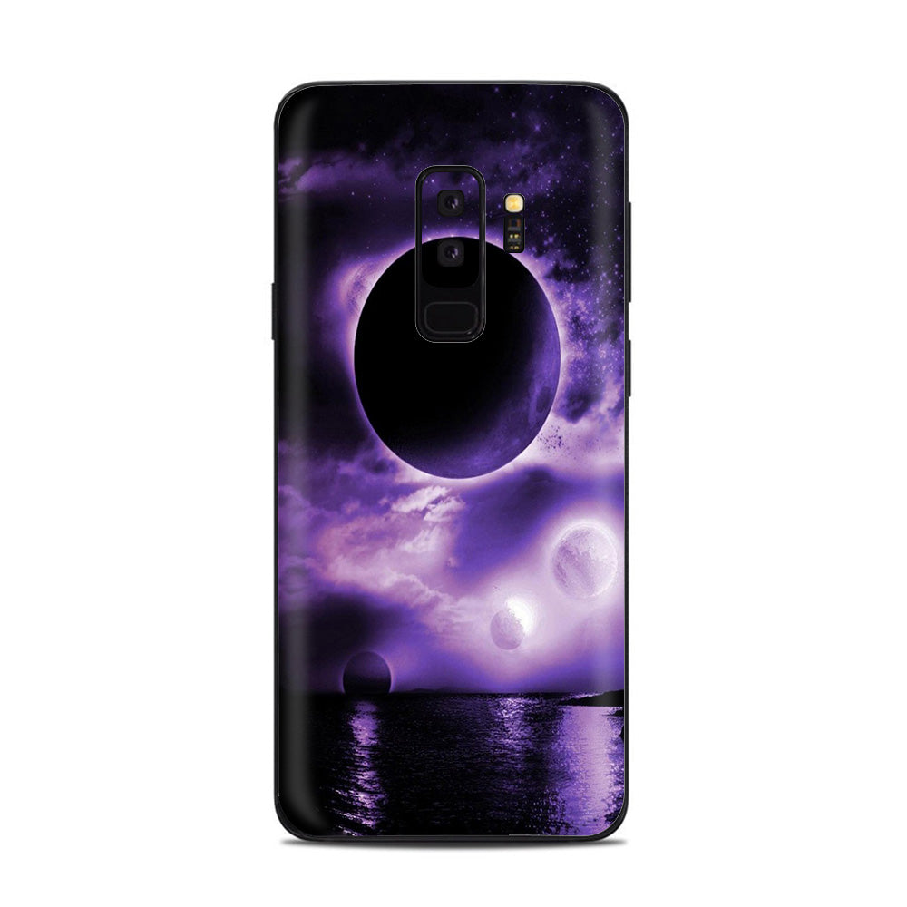  Eclipsed Moon Purple Sky Samsung Galaxy S9 Plus Skin