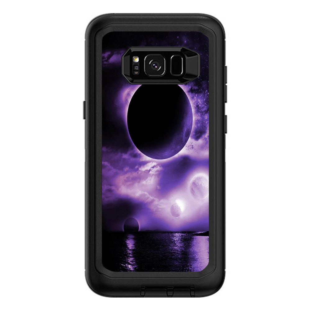  Eclipsed Moon Purple Sky Otterbox Defender Samsung Galaxy S8 Plus Skin