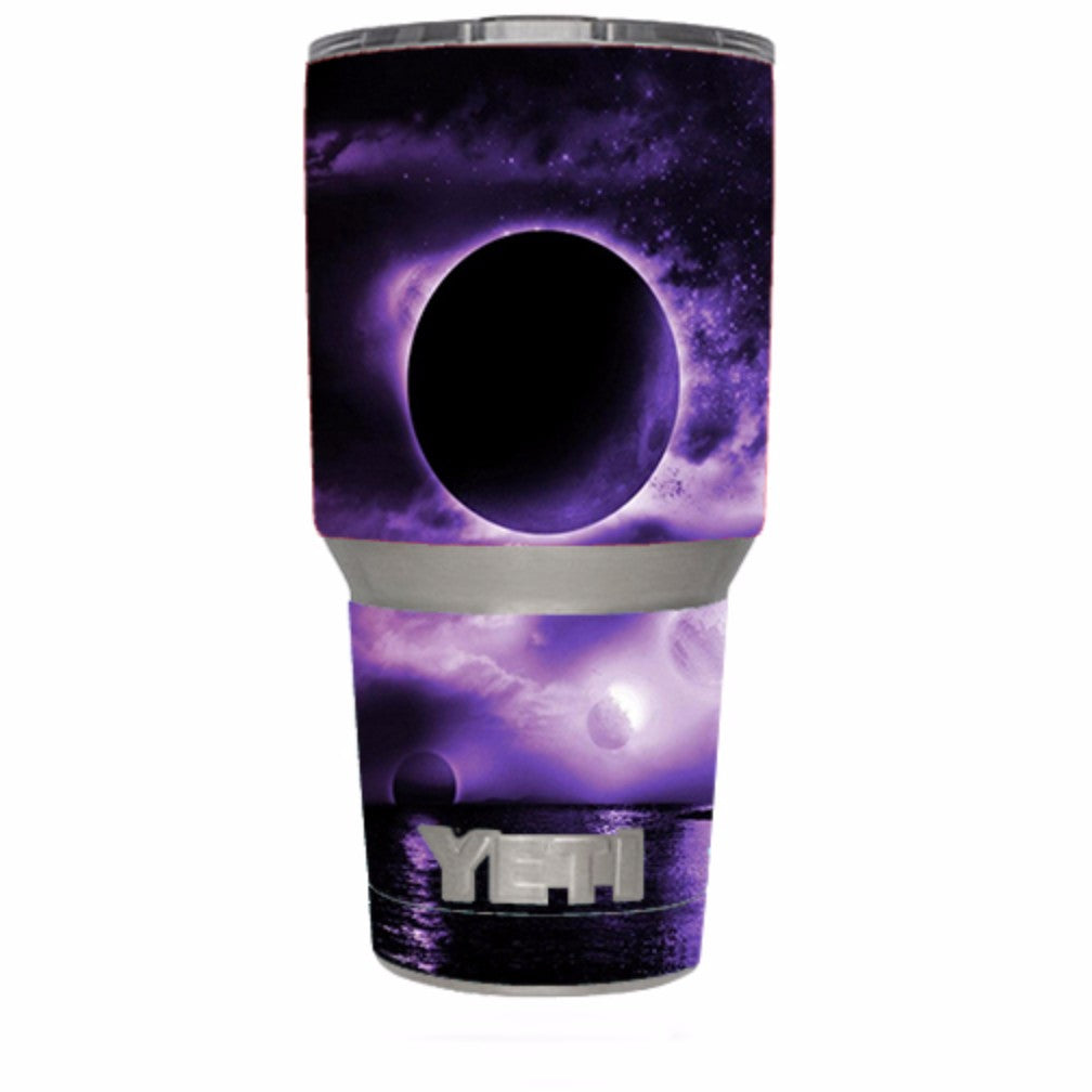  Eclipsed Moon Purple Sky Yeti 30oz Rambler Tumbler Skin