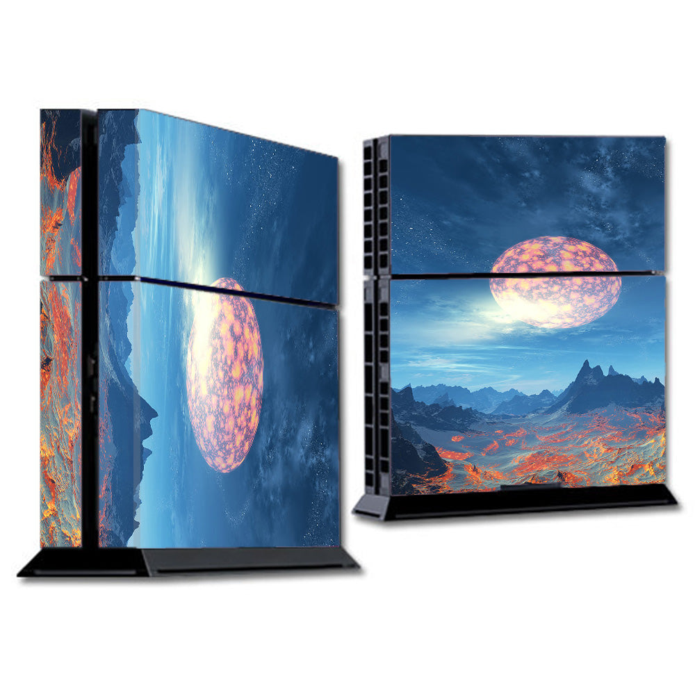  Moon Over Mountains Sony Playstation PS4 Skin