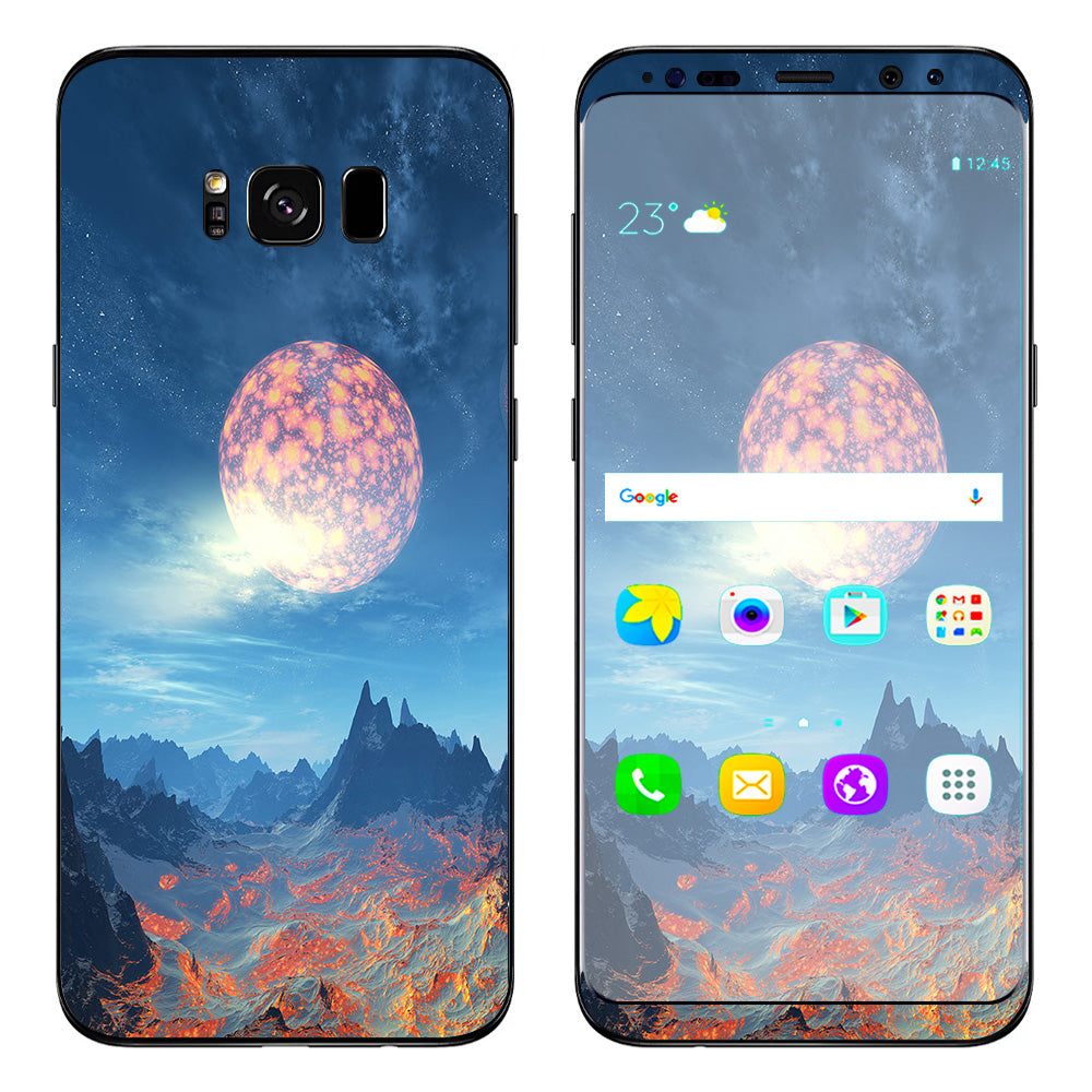  Moon Over Mountains Samsung Galaxy S8 Plus Skin
