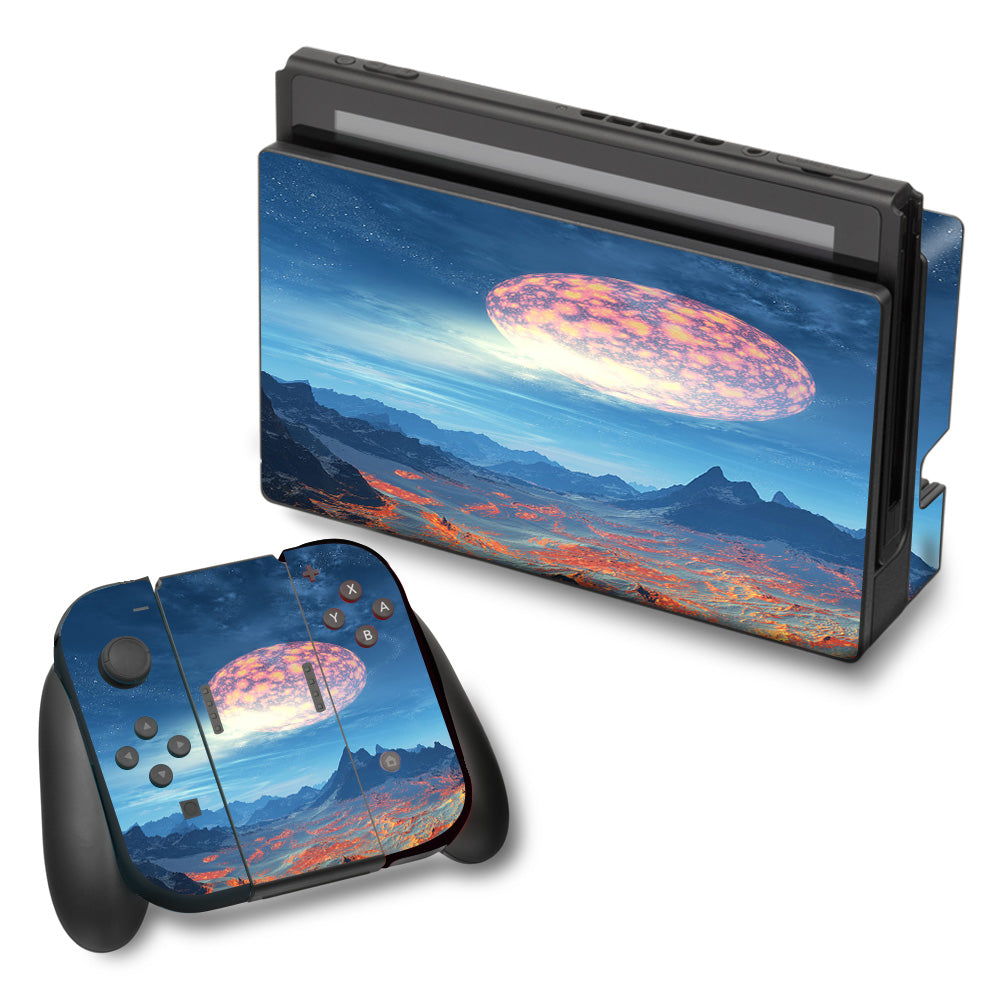  Moon Over Mountains Nintendo Switch Skin