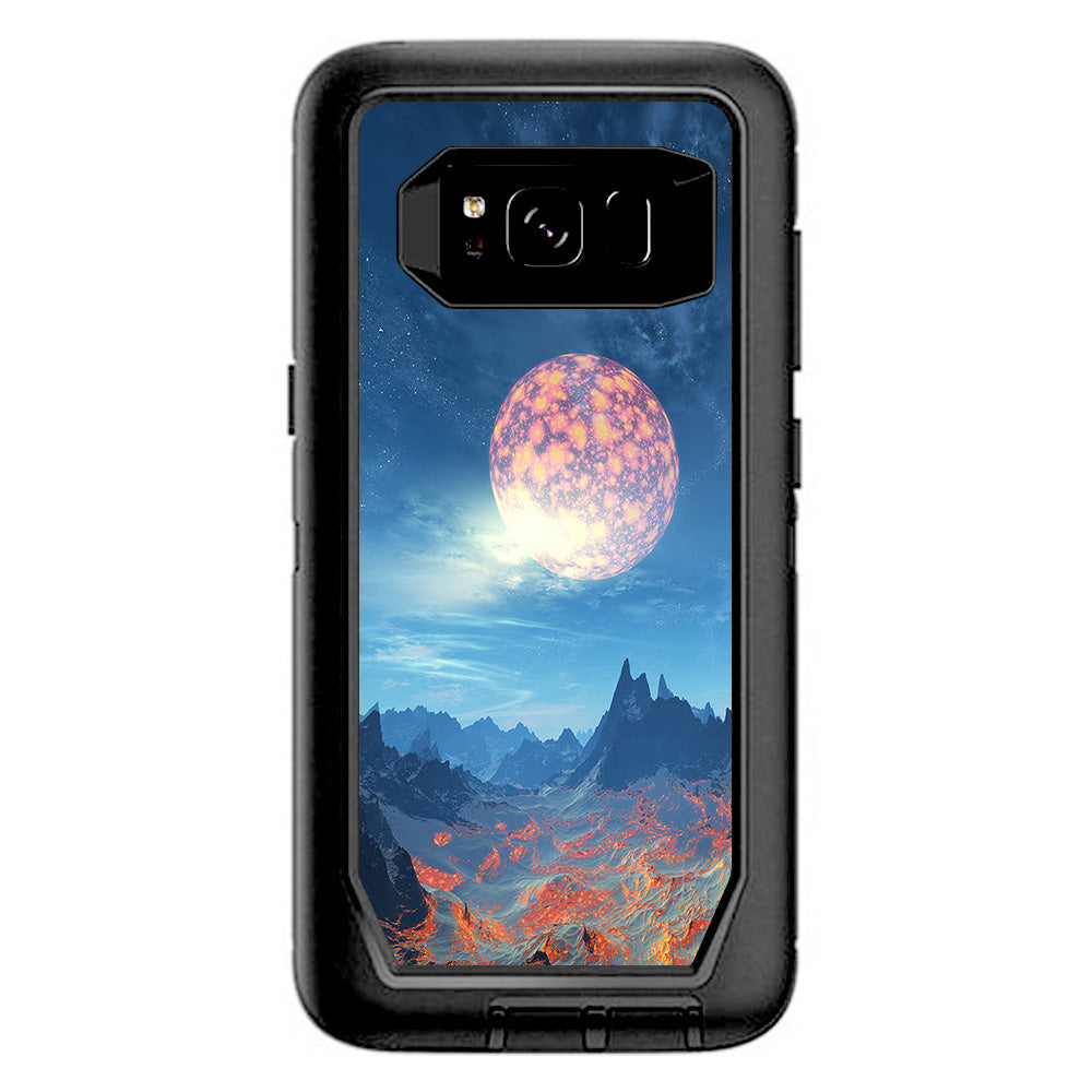  Moon Over Mountains Otterbox Defender Samsung Galaxy S8 Skin