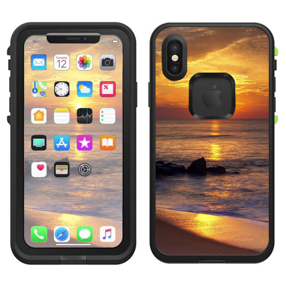  Sunrise On The Coast Lifeproof Fre Case iPhone X Skin
