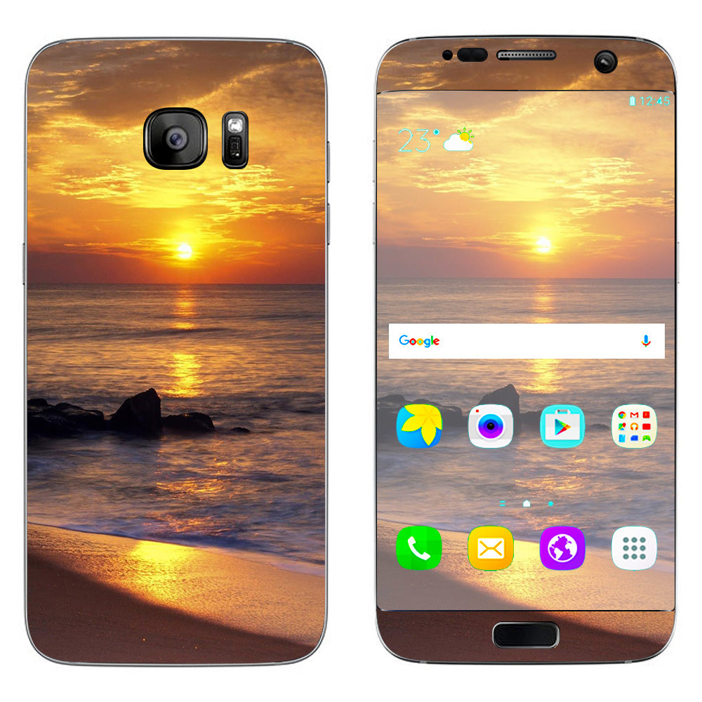  Sunrise On The Coast Samsung Galaxy S7 Edge Skin