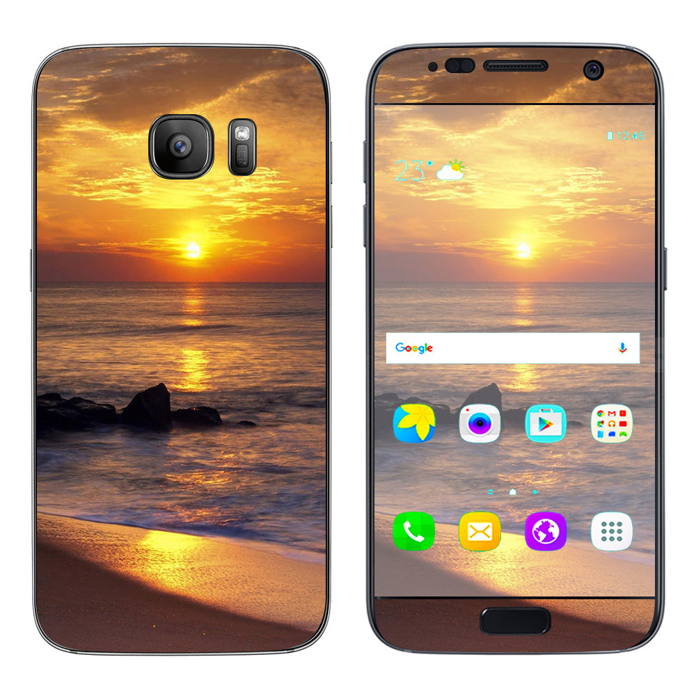  Sunrise On The Coast Samsung Galaxy S7 Skin