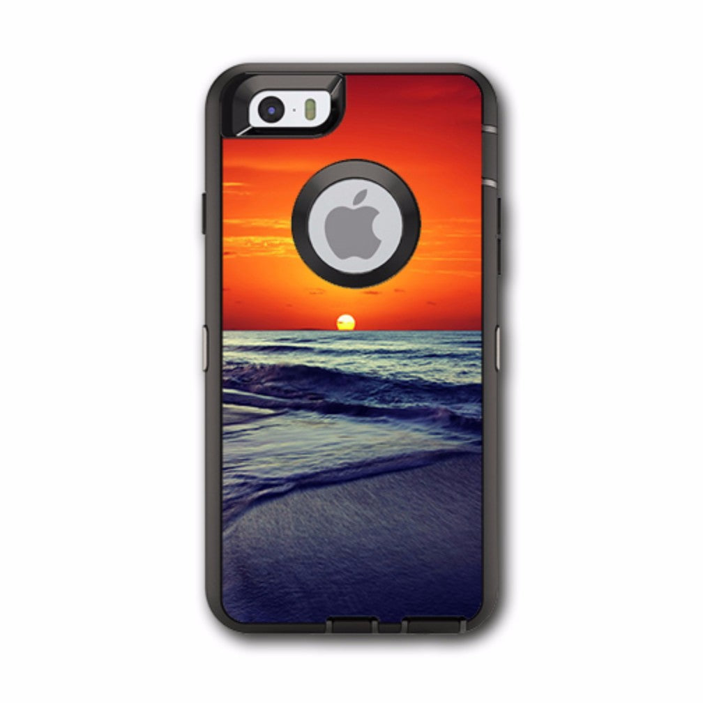 October Sunset On Beach Otterbox Defender iPhone 6 Skin