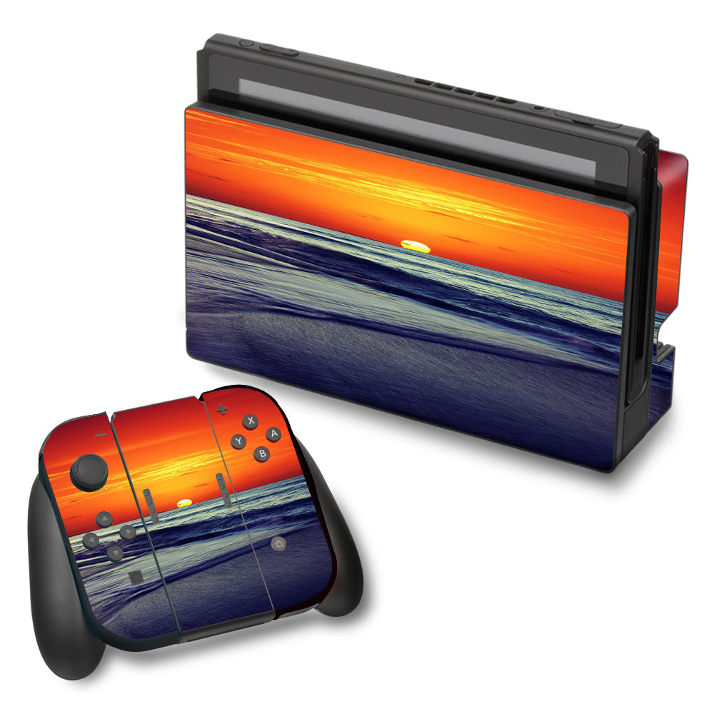  October Sunset On Beach Nintendo Switch Skin