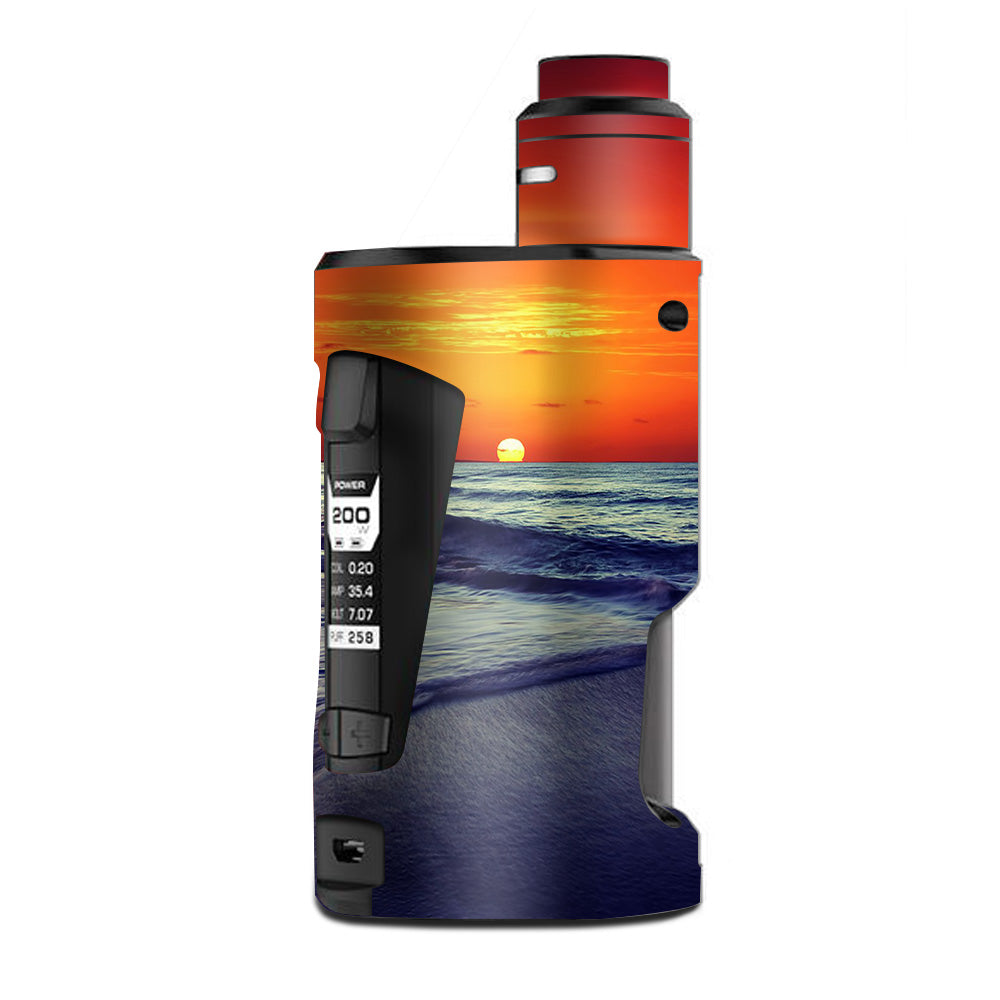  October Sunset On Beach G Box Squonk Geek Vape Skin