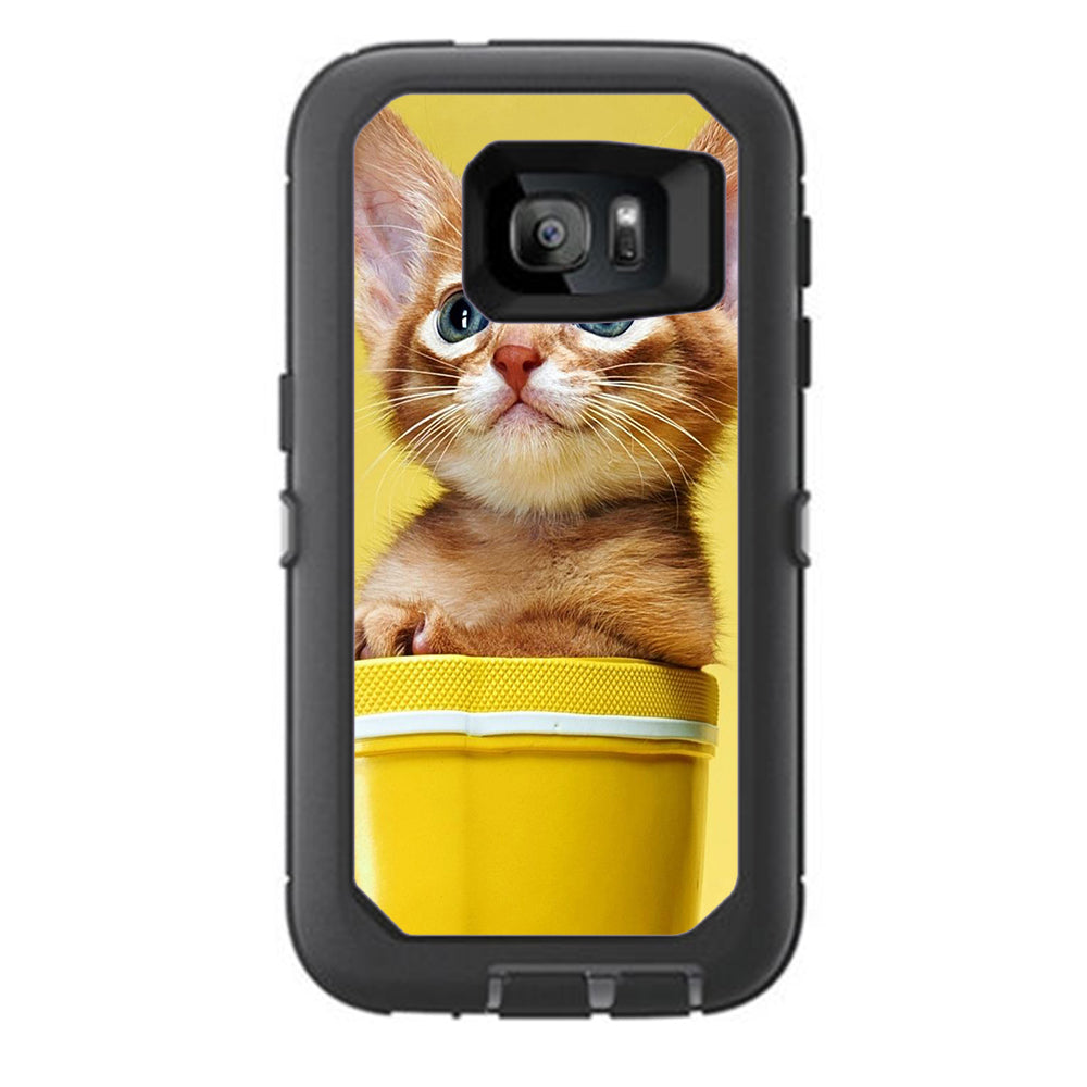  Cute Meng Kitten Otterbox Defender Samsung Galaxy S7 Skin