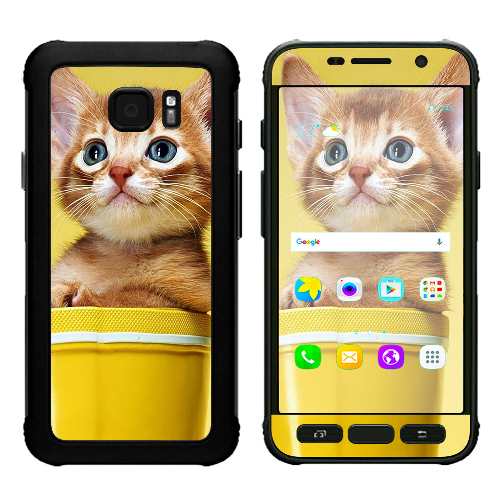 Cute Meng Kitten Samsung Galaxy S7 Active Skin