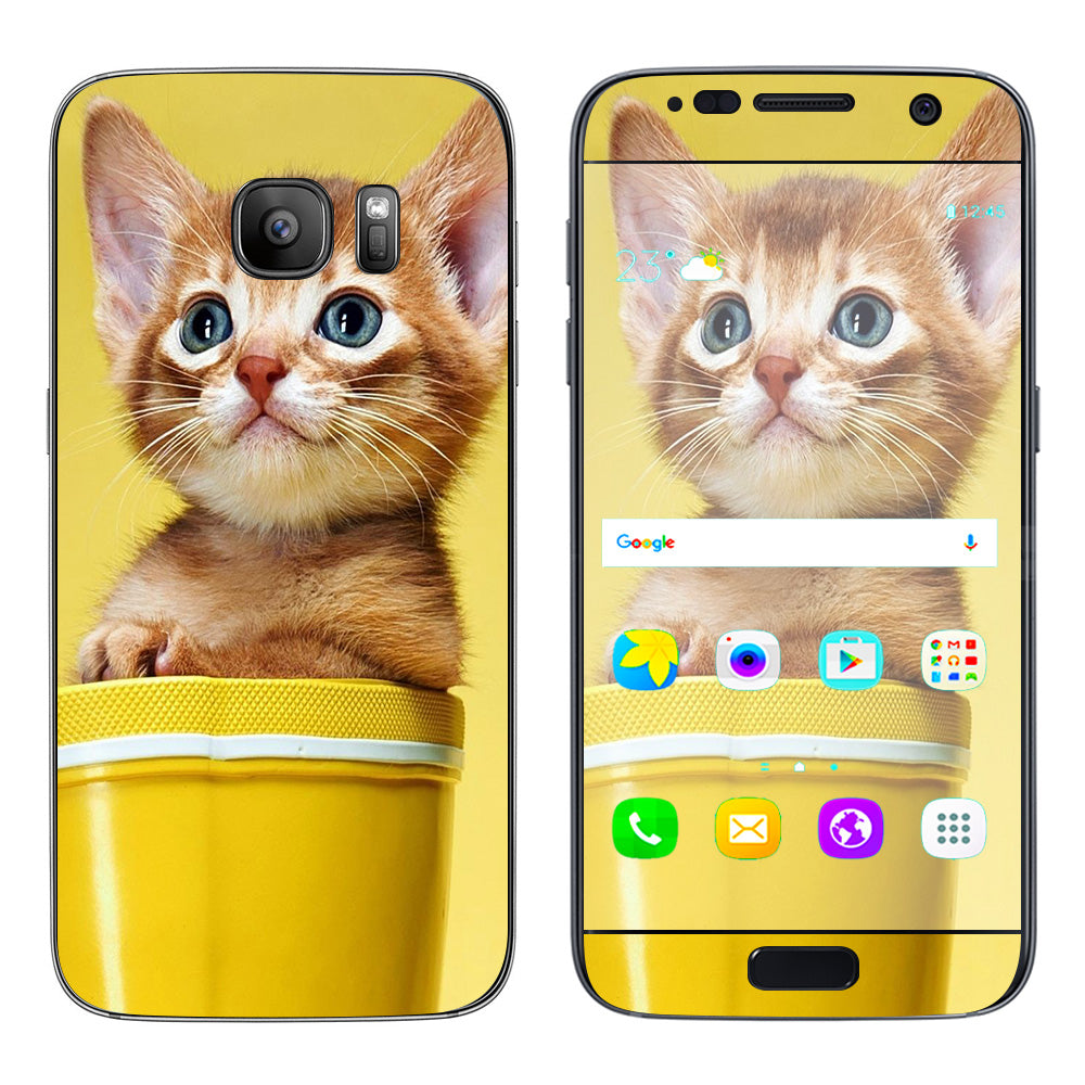  Cute Meng Kitten Samsung Galaxy S7 Skin