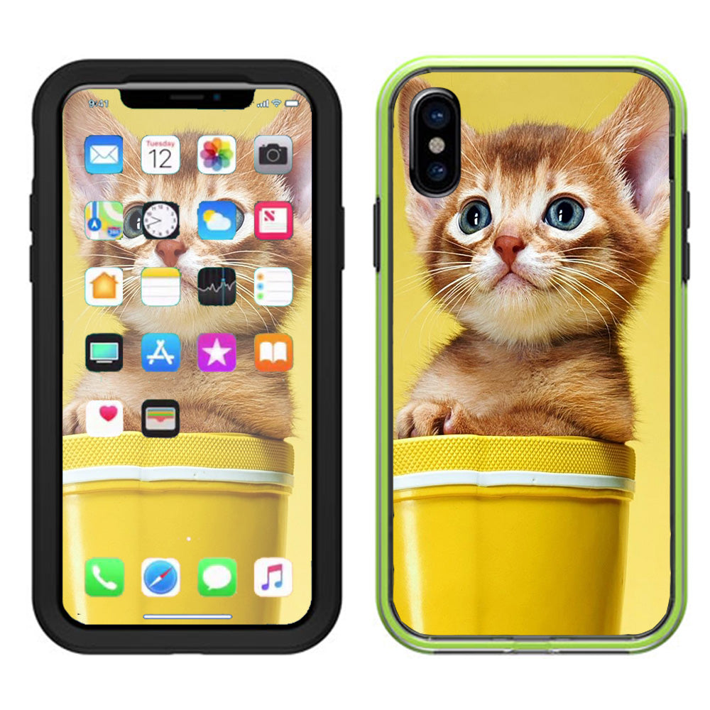  Cute Meng Kitten Lifeproof Slam Case iPhone X Skin