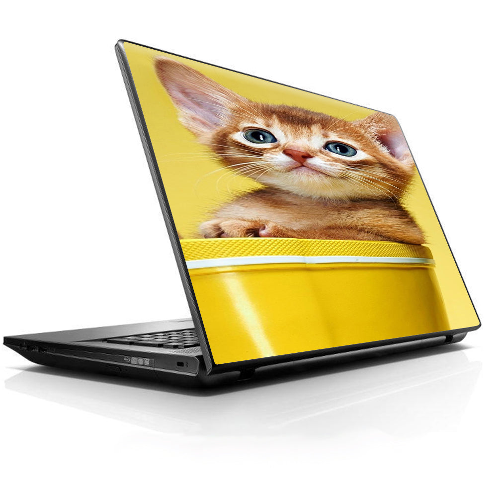  Cute Meng Kitten Universal 13 to 16 inch wide laptop Skin