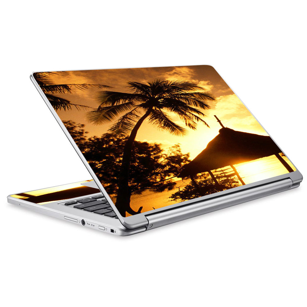  Tropical Sunrise Over Cabana Acer Chromebook R13 Skin