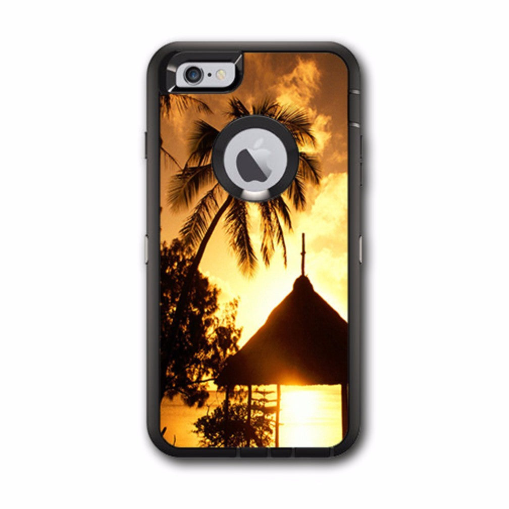  Tropical Sunrise Over Cabana Otterbox Defender iPhone 6 PLUS Skin