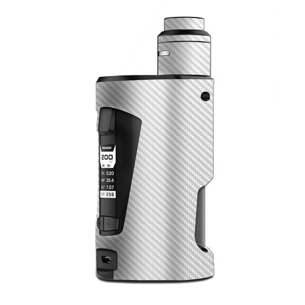  White Carbon Fiber Graphite G Box Squonk Geek Vape Skin
