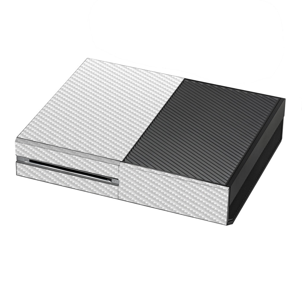  White Carbon Fiber Graphite Microsoft Xbox One Skin