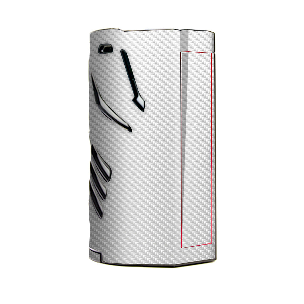  White Carbon Fiber Graphite T-Priv 3 Smok Skin