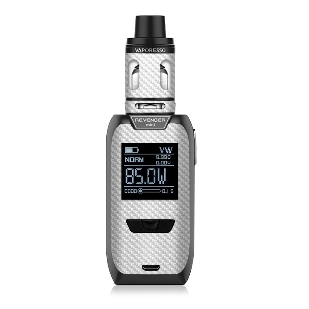  White Carbon Fiber Graphite Vaporesso Revenger Mini 85w Skin