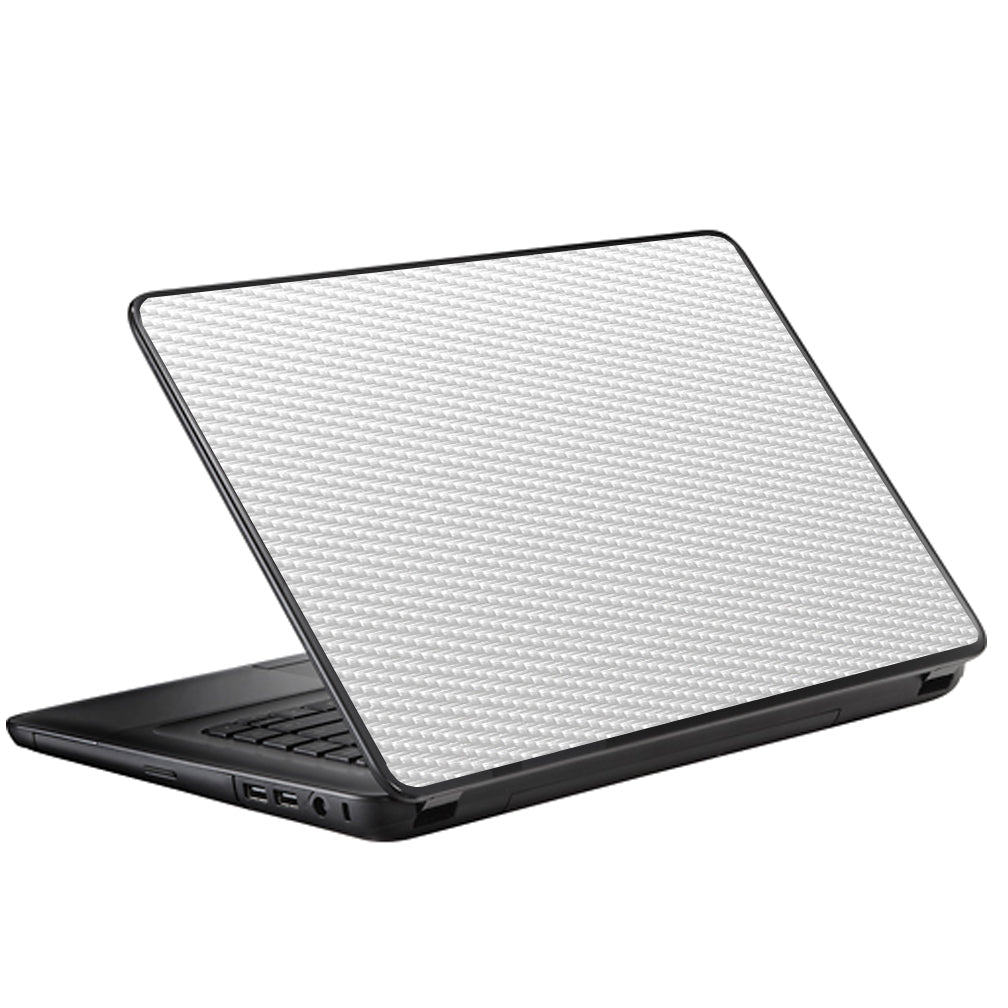  White Carbon Fiber Graphite Universal 13 to 16 inch wide laptop Skin