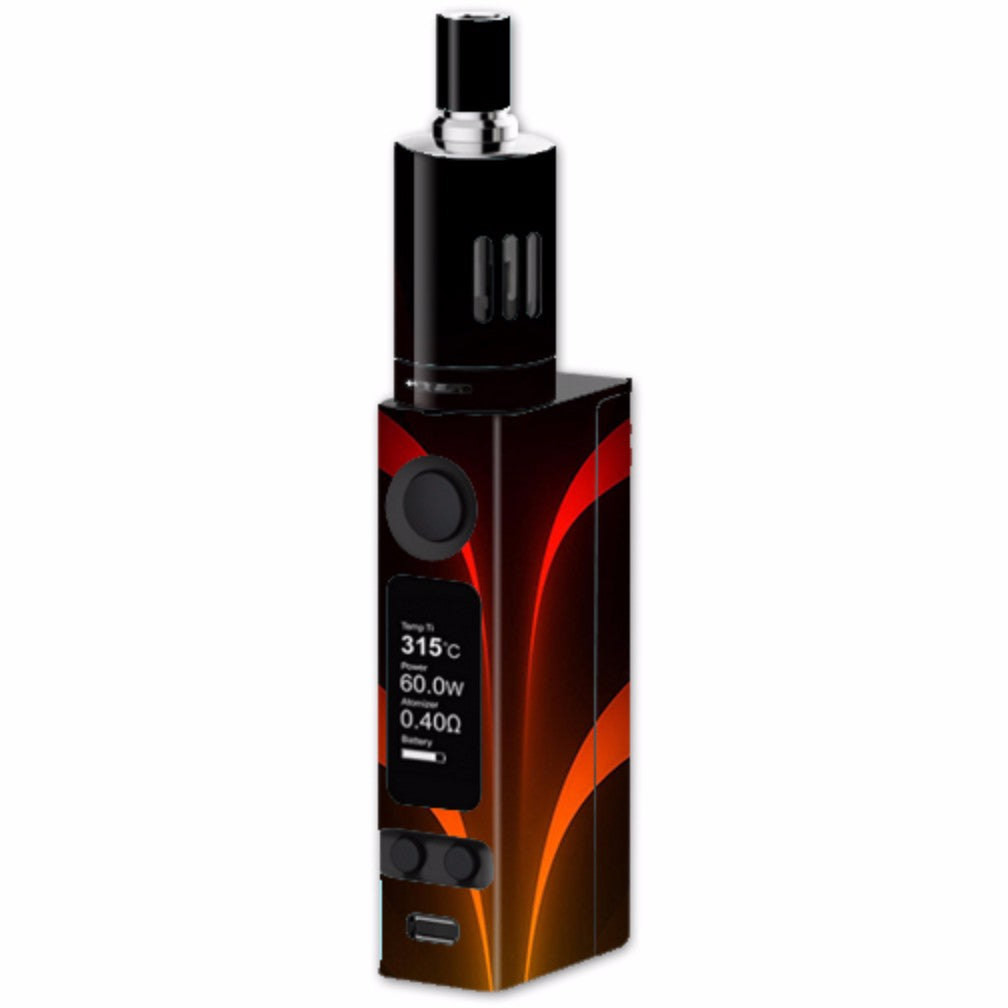  Red Orange Abstract Joyetech eVic VTC Mini Skin