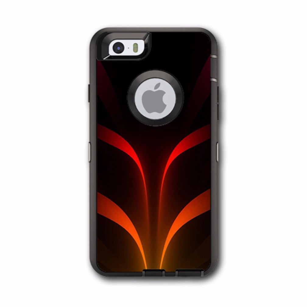  Red Orange Abstract Otterbox Defender iPhone 6 Skin