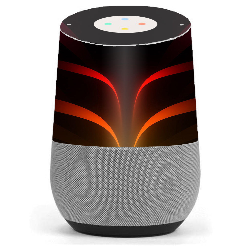  Red Orange Abstract Google Home Skin