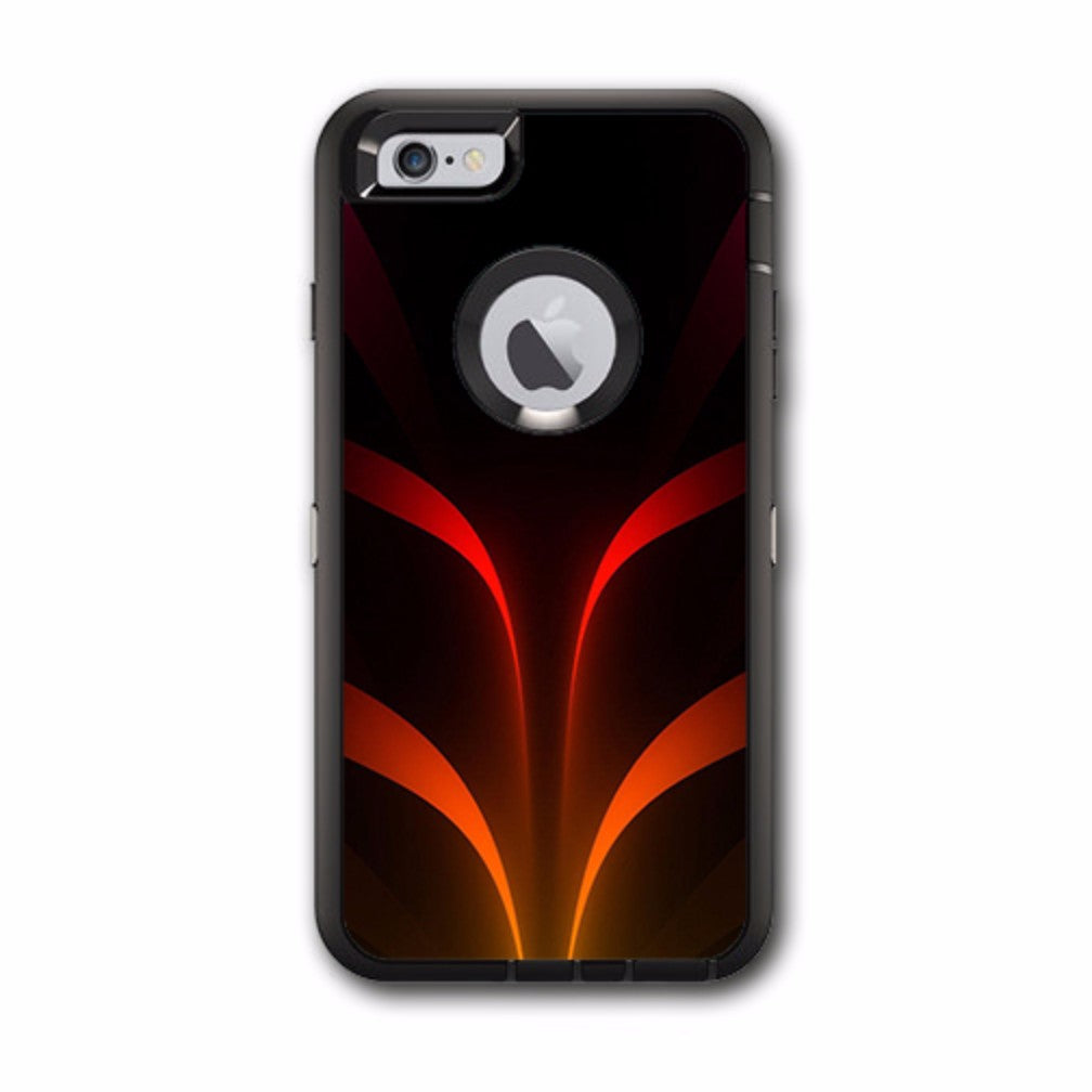  Red Orange Abstract Otterbox Defender iPhone 6 PLUS Skin