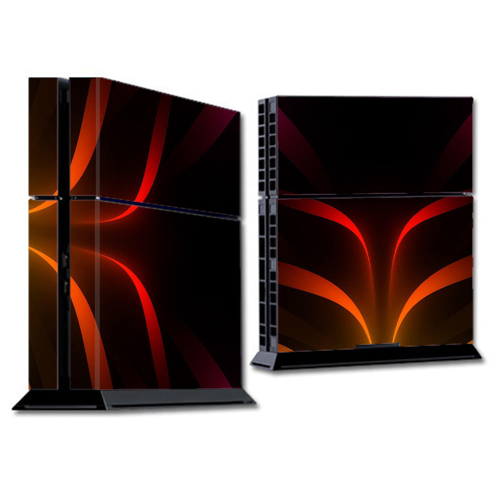  Red Orange Abstract Sony Playstation PS4 Skin