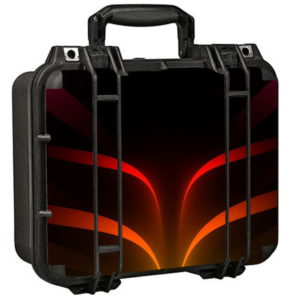  Red Orange Abstract Pelican Case 1400 Skin