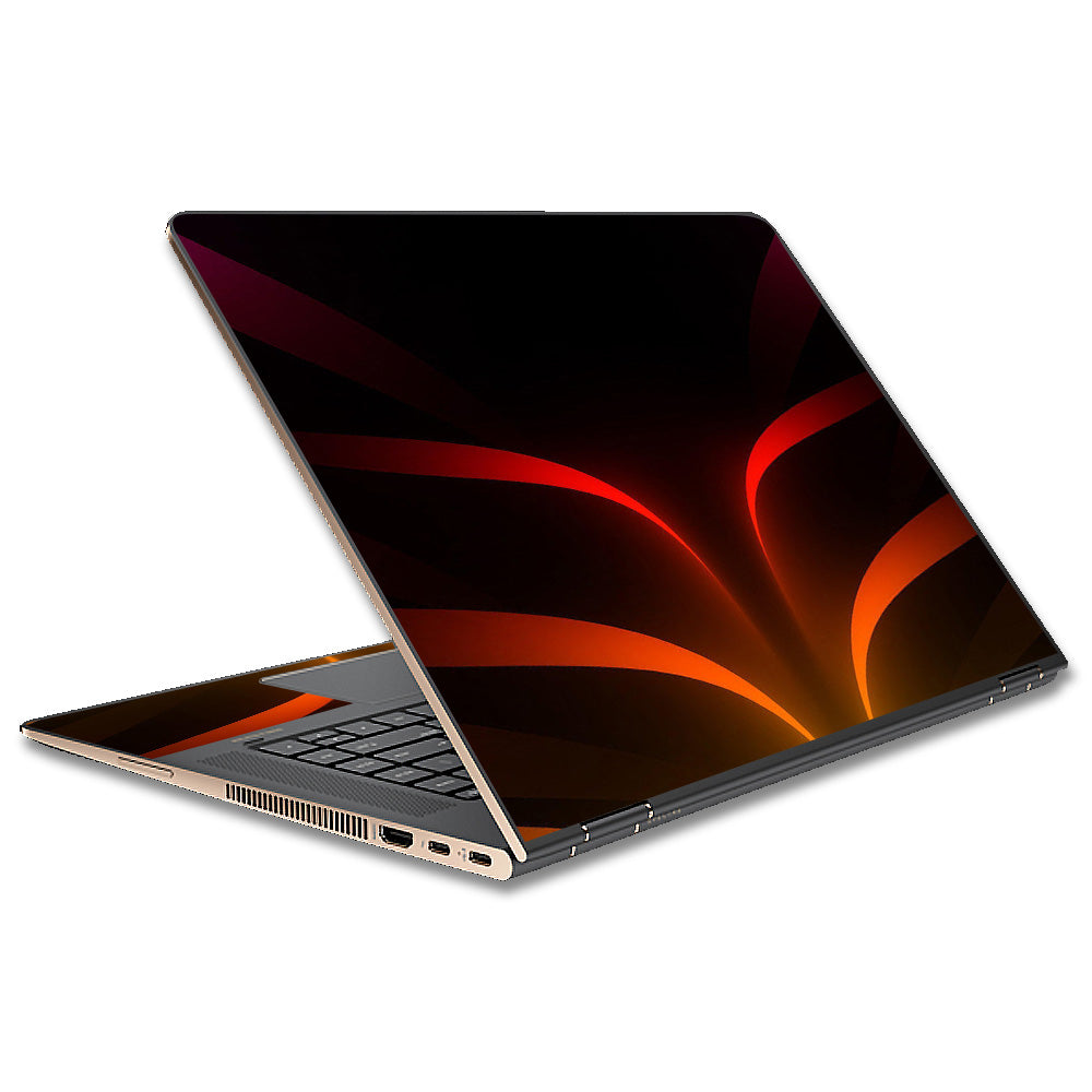  Red Orange Abstract HP Spectre x360 15t Skin