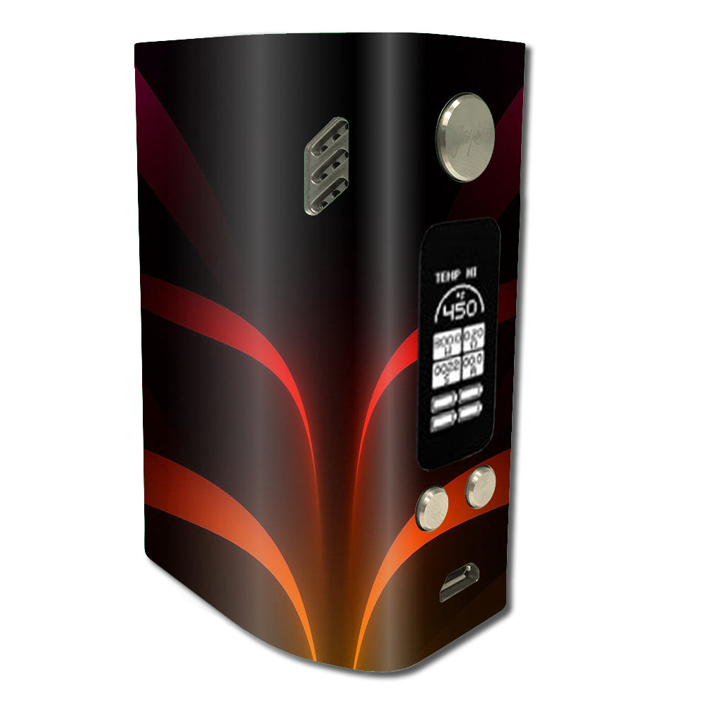  Red Orange Abstract Wismec Reuleaux RX300 Skin