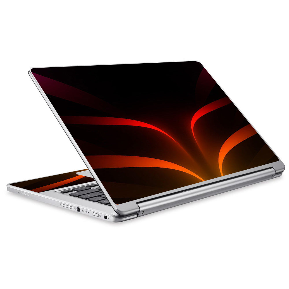  Red Orange Abstract Acer Chromebook R13 Skin