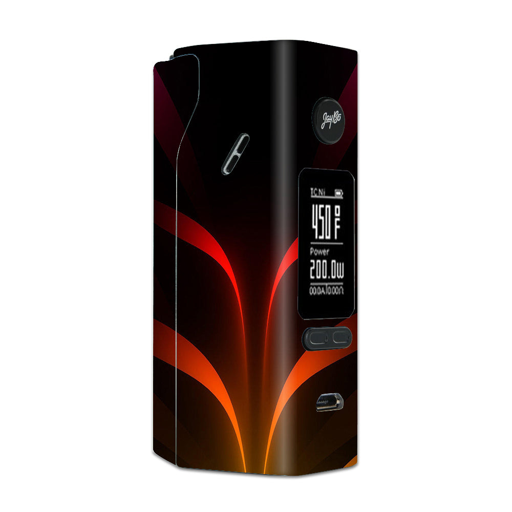  Red Orange Abstract Wismec Reuleaux RX 2/3 combo kit Skin