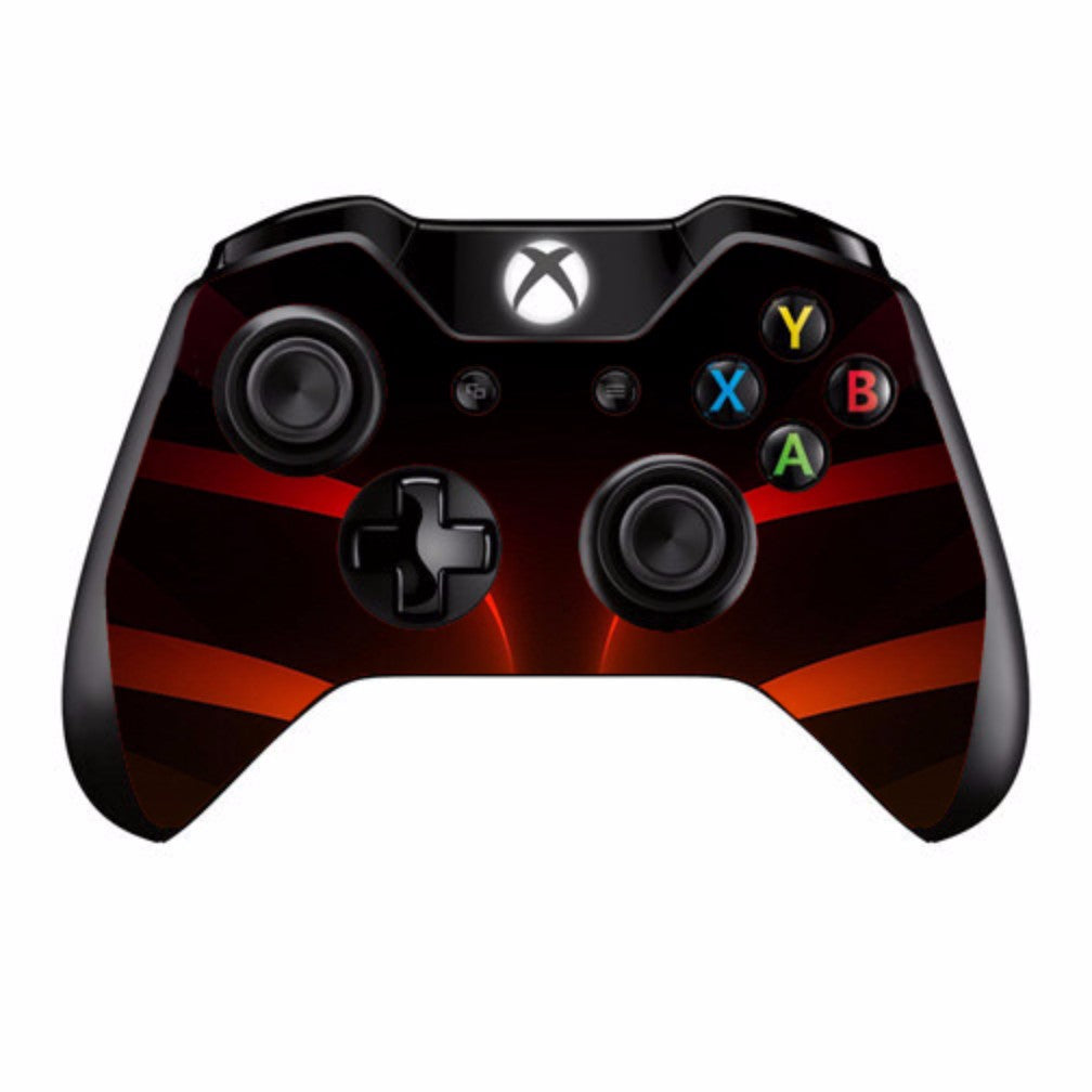  Red Orange Abstract Microsoft Xbox One Controller Skin