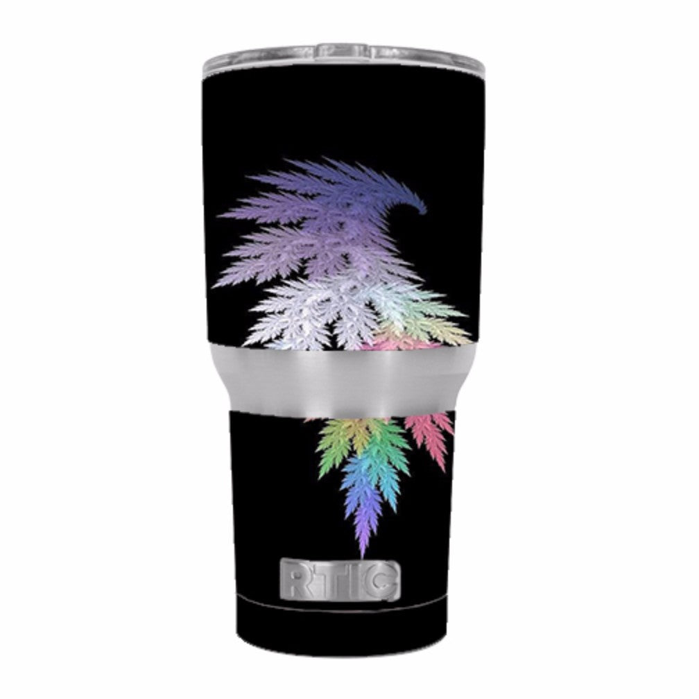  Leaves In Muted Color RTIC 30oz Tumbler Skin