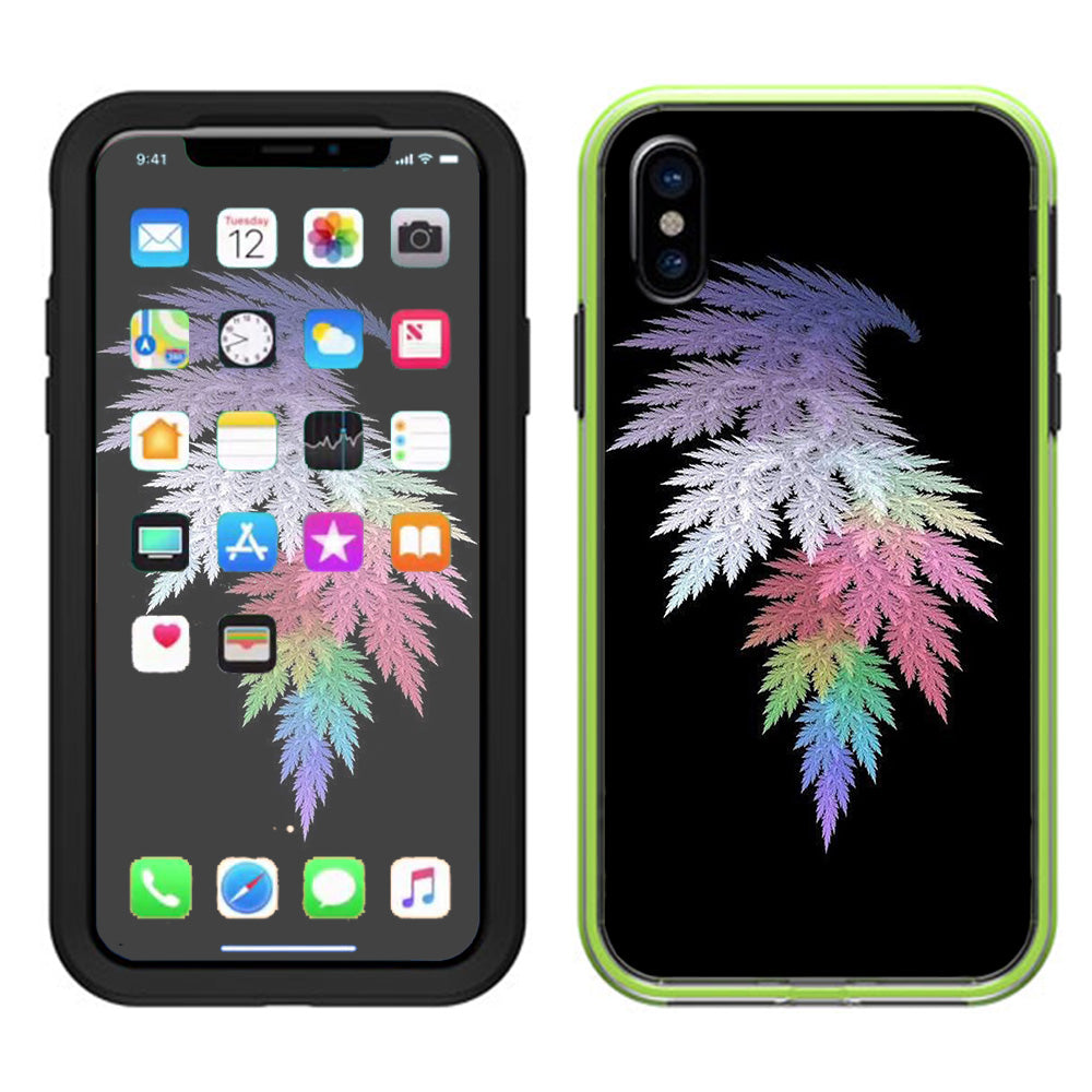 Leaves In Muted Color Lifeproof Slam Case iPhone X Skin