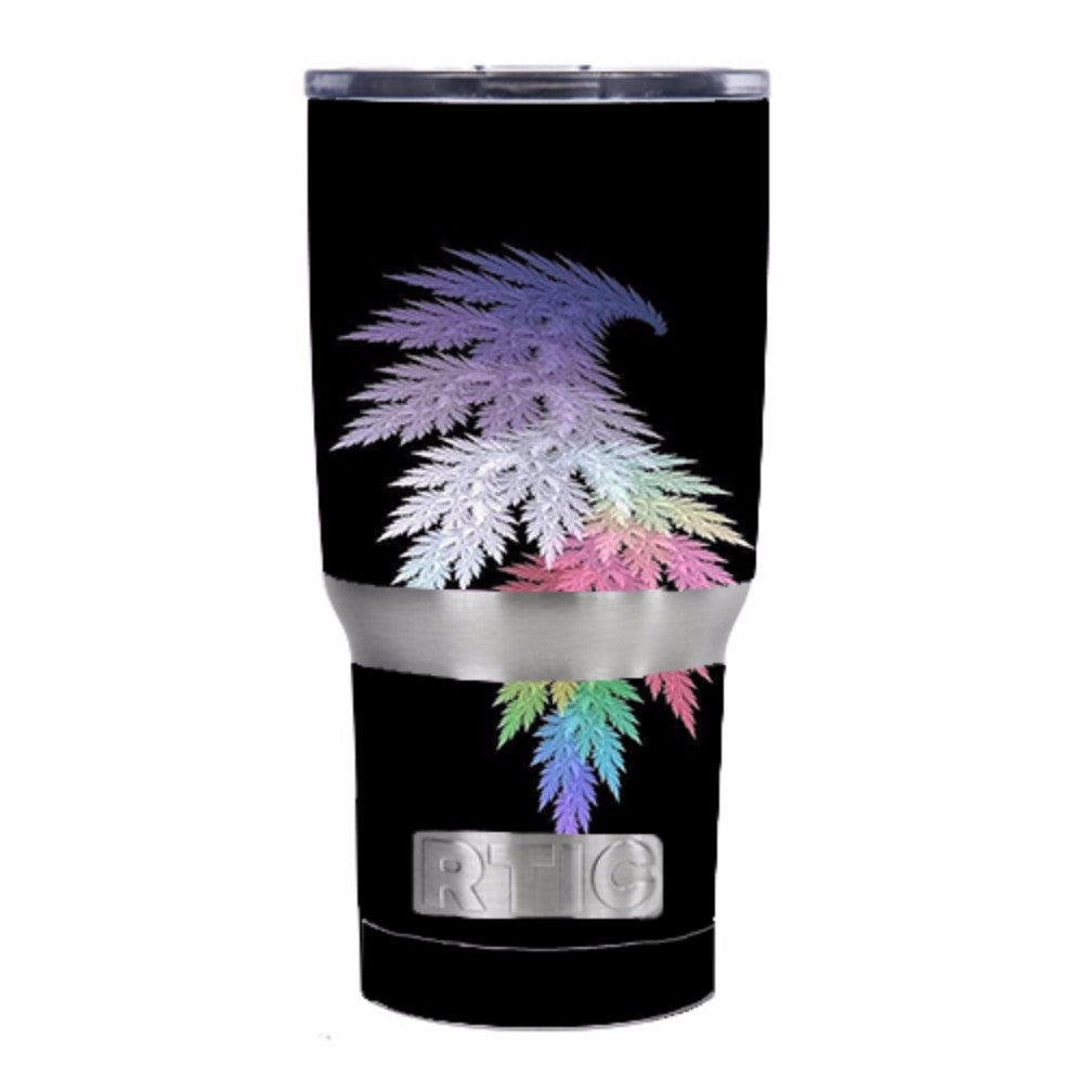  Leaves In Muted Color RTIC 20oz Tumbler Skin