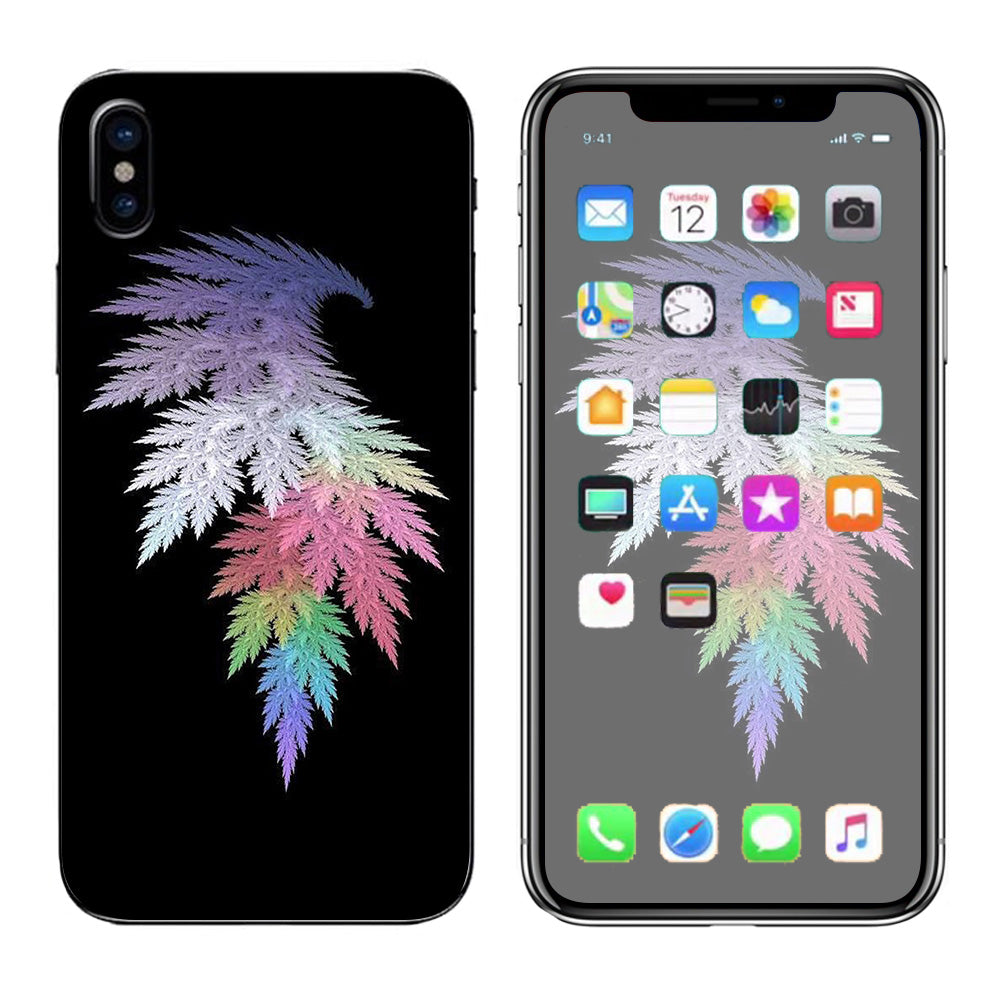 Leaves In Muted Color Apple iPhone X Skin