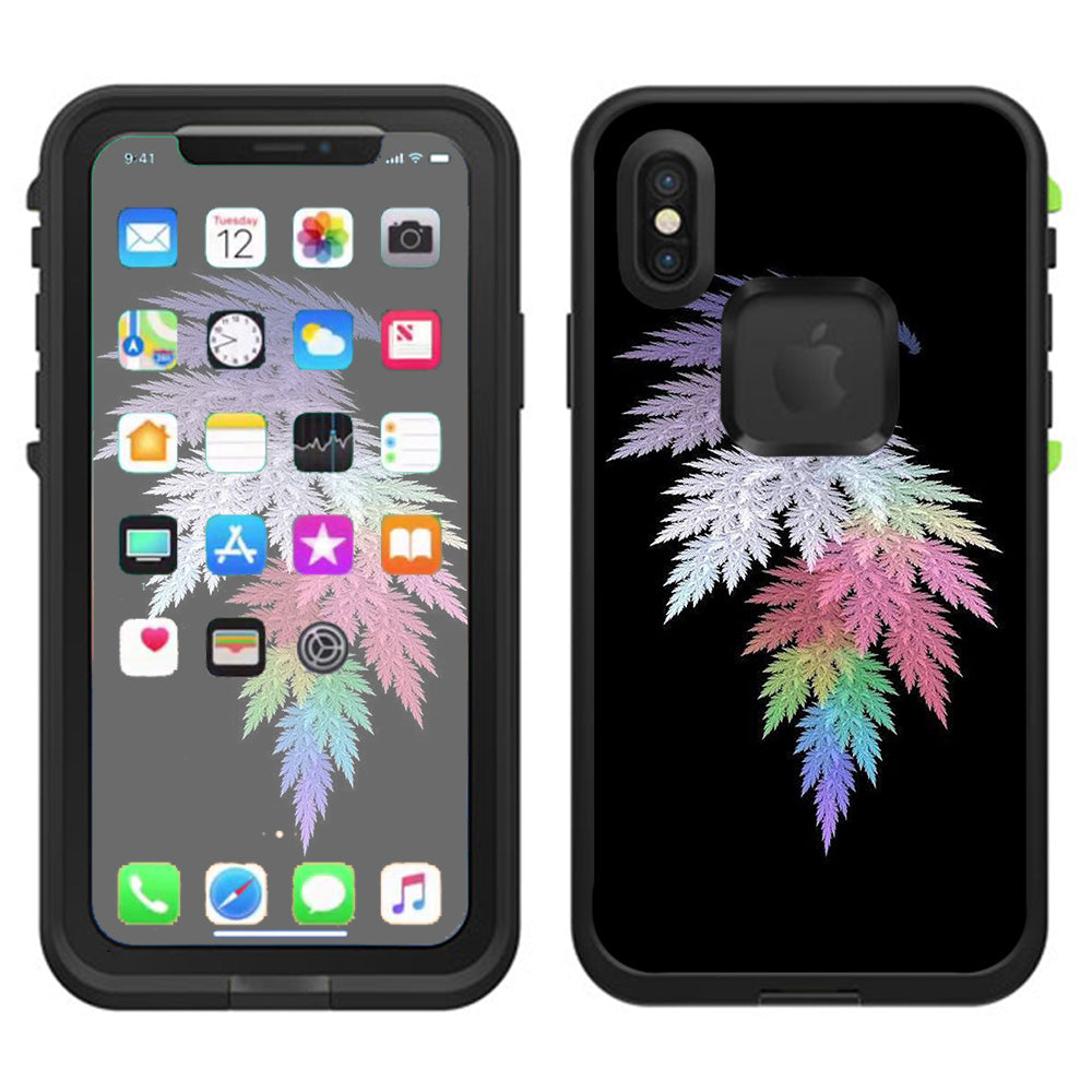  Leaves In Muted Color Lifeproof Fre Case iPhone X Skin