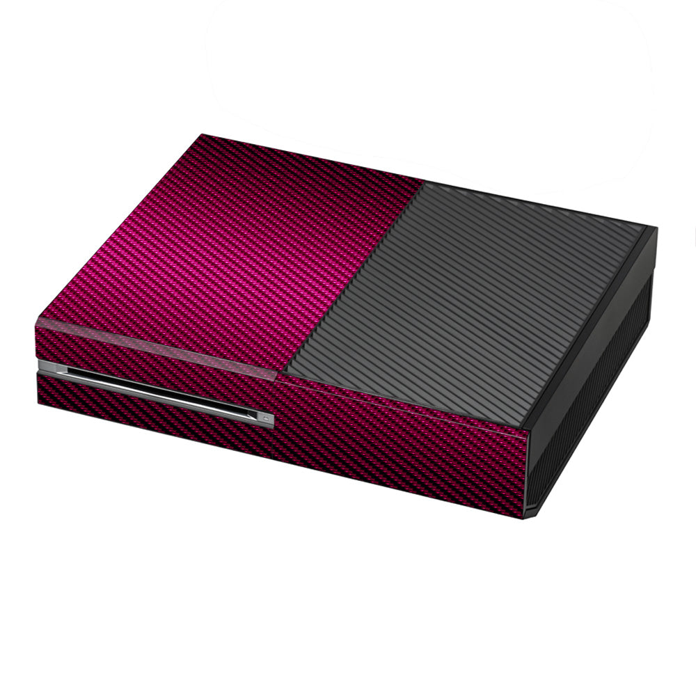  Pink,Black Carbon Fiber Graphite Microsoft Xbox One Skin