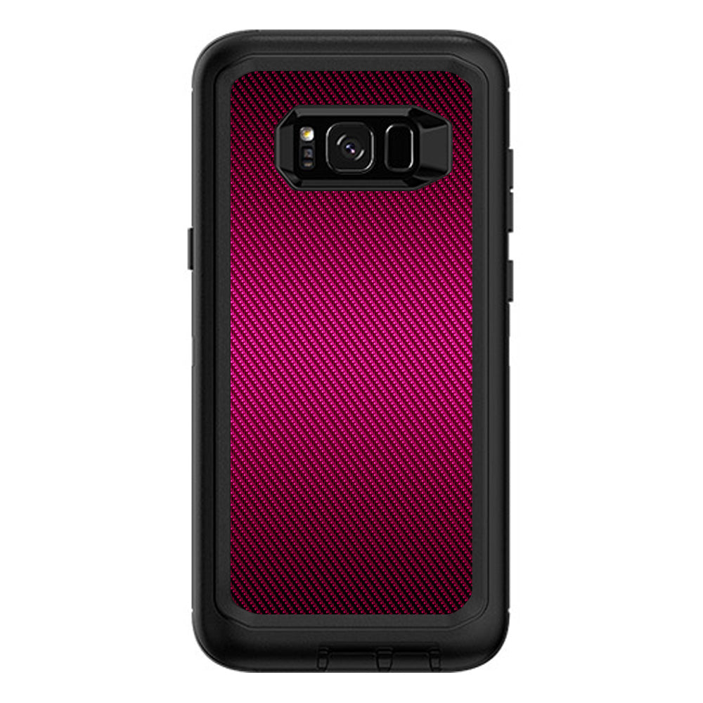  Pink,Black Carbon Fiber Graphite Otterbox Defender Samsung Galaxy S8 Plus Skin