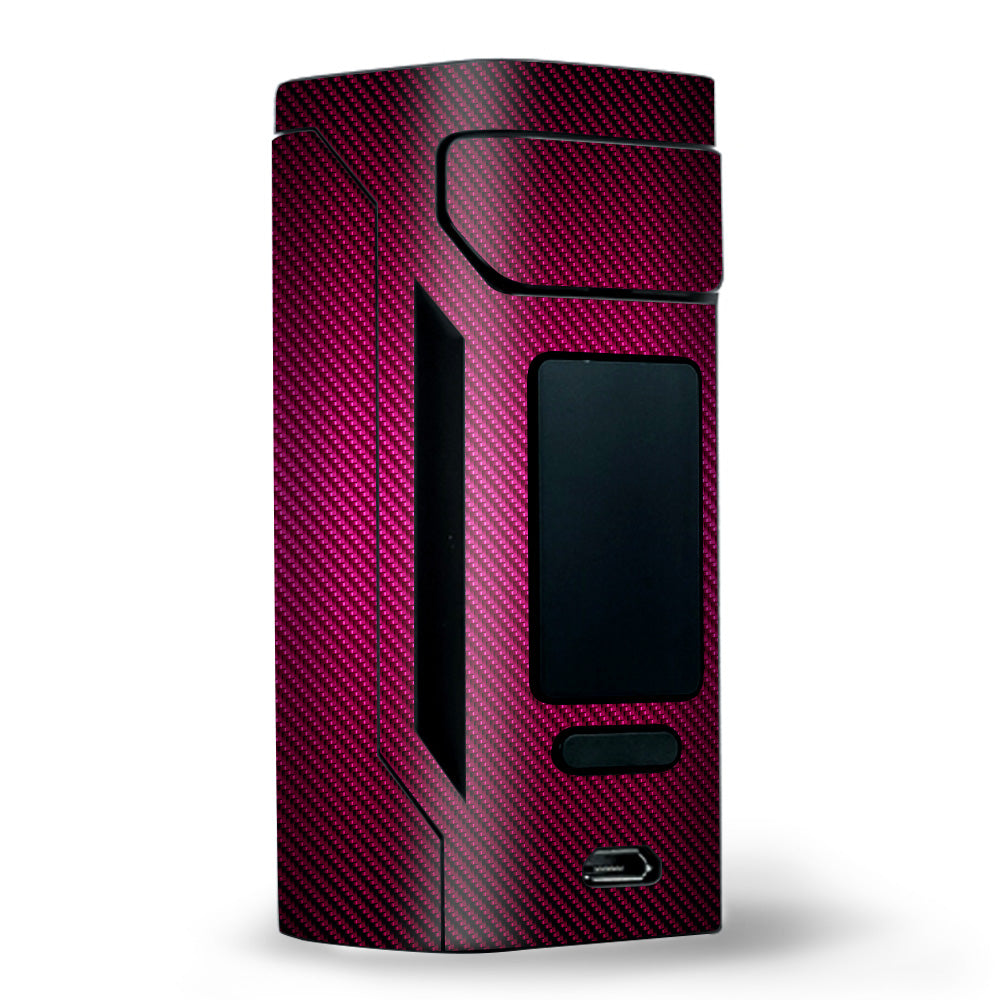  Pink,Black Carbon Fiber Graphite Wismec RX2 20700 Skin